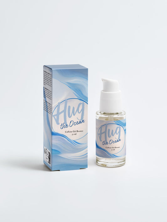 Caffeine Gel Booster - Clean Skincare - Vegan - Ecologically Certified - Hug the Ocean - Nordic skincare - Front