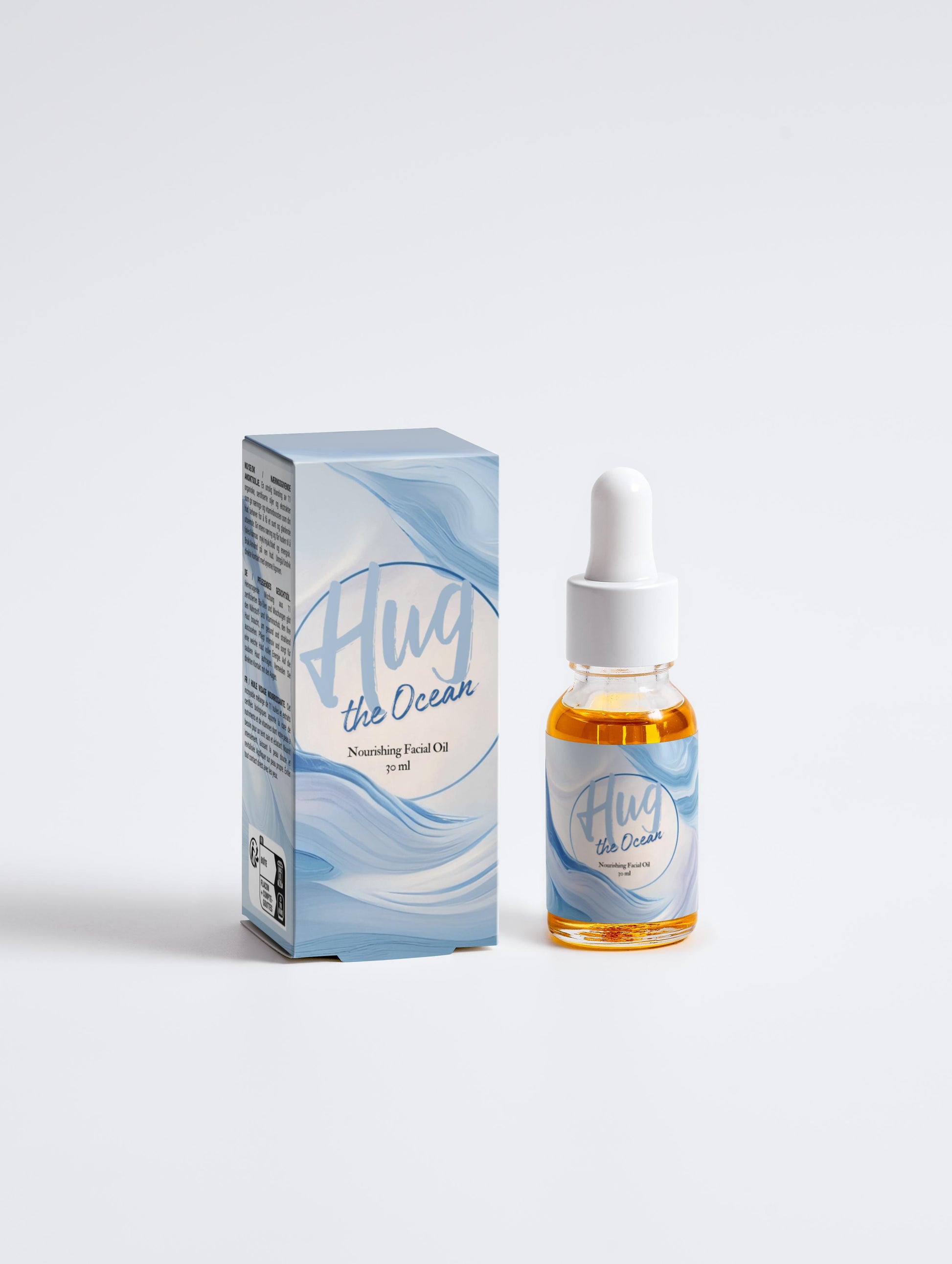 Nourishing Facial Oil -Clean Skincare - Vegan - Ecologically Certified - Hug the Ocean - Nordic skincare - Front