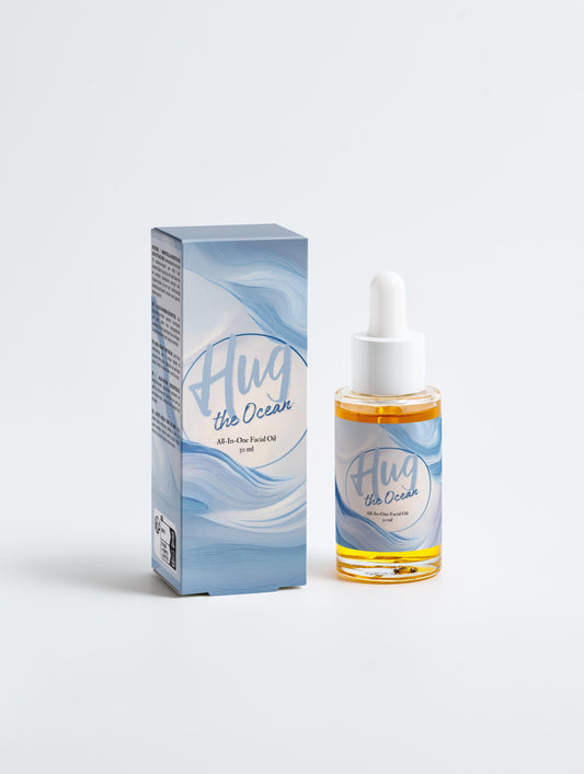 All-In-One Facial Oil -Clean Skincare - Vegan - Ecologically Certified - Hug the Ocean - Nordic skincare - Front