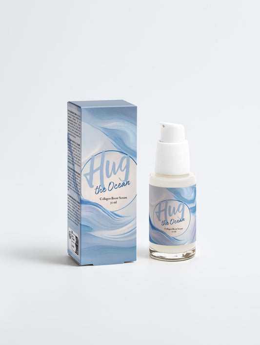 Collagen Boost Serum -Clean Skincare - Vegan - Ecologically Certified - Hug the Ocean - Nordic skincare - Front