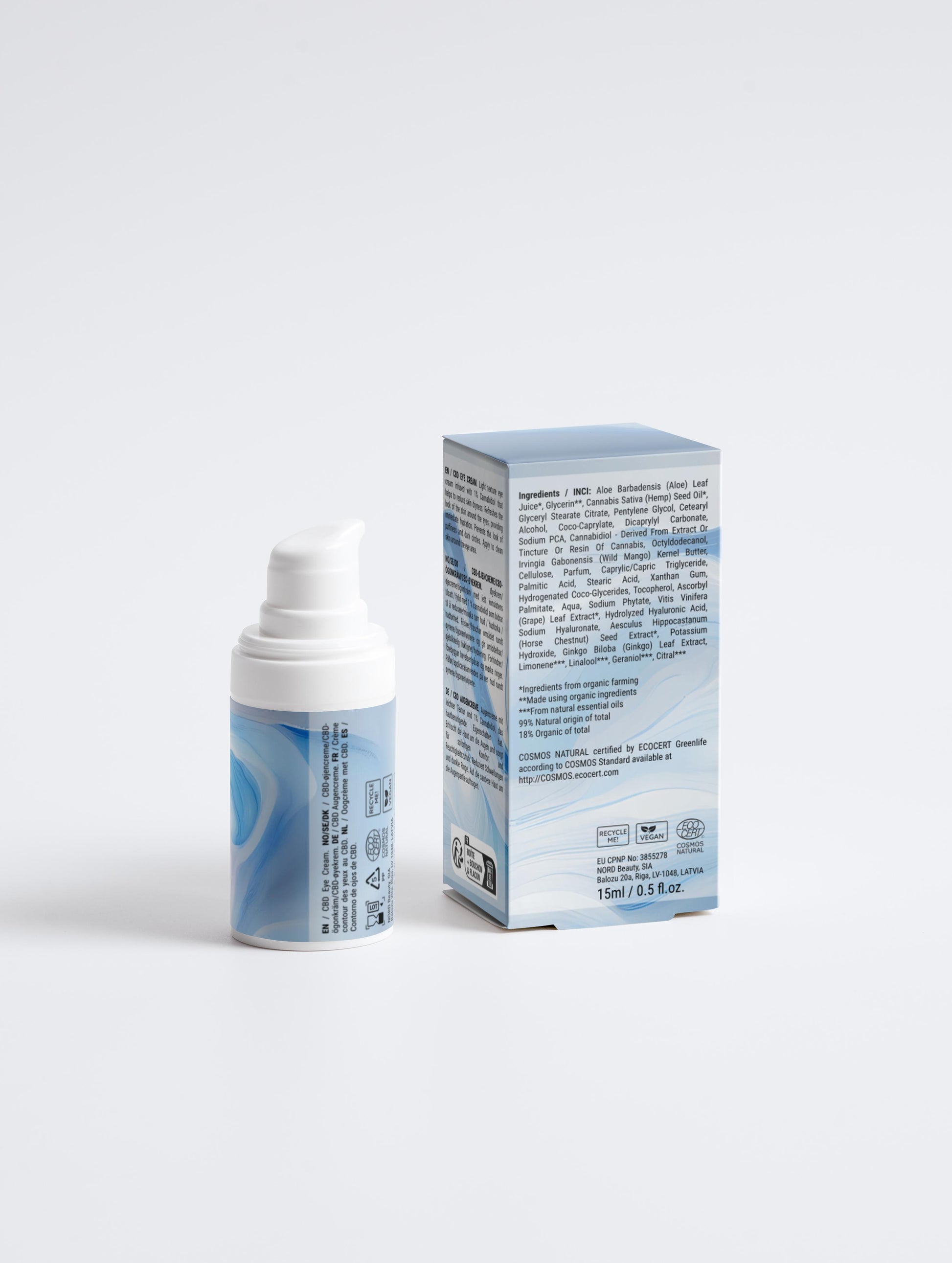 Calming Eye Cream - Clean Skincare - Vegan - Ecologically Certified - Hug the Ocean - Nordic skincare - Back