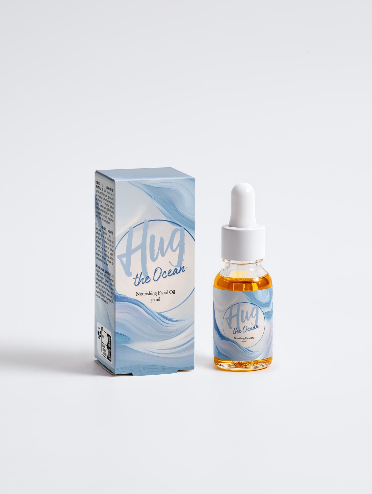 Nourishing Facial Oil -Clean Skincare - Vegan - Ecologically Certified - Hug the Ocean - Nordic skincare - Front