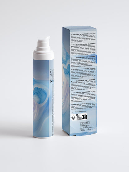 Niacinamide Moisturiser - Clean Skincare - Vegan - Ecologically Certified - Hug the Ocean - Nordic skincare - Back